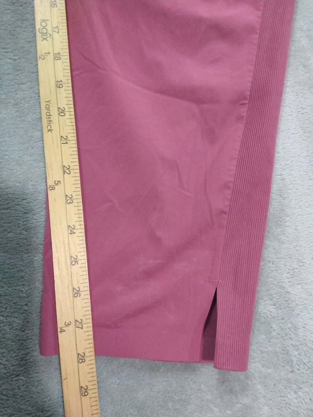 Athleta Pants Womens 14 Pink Brooklyn Mid Rise Ankle Tapered Leg Flat Front